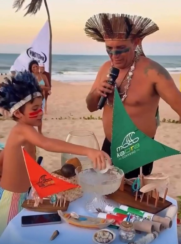 Ritual das águas - abertura do Molokabra 2025, no Cumbuco.