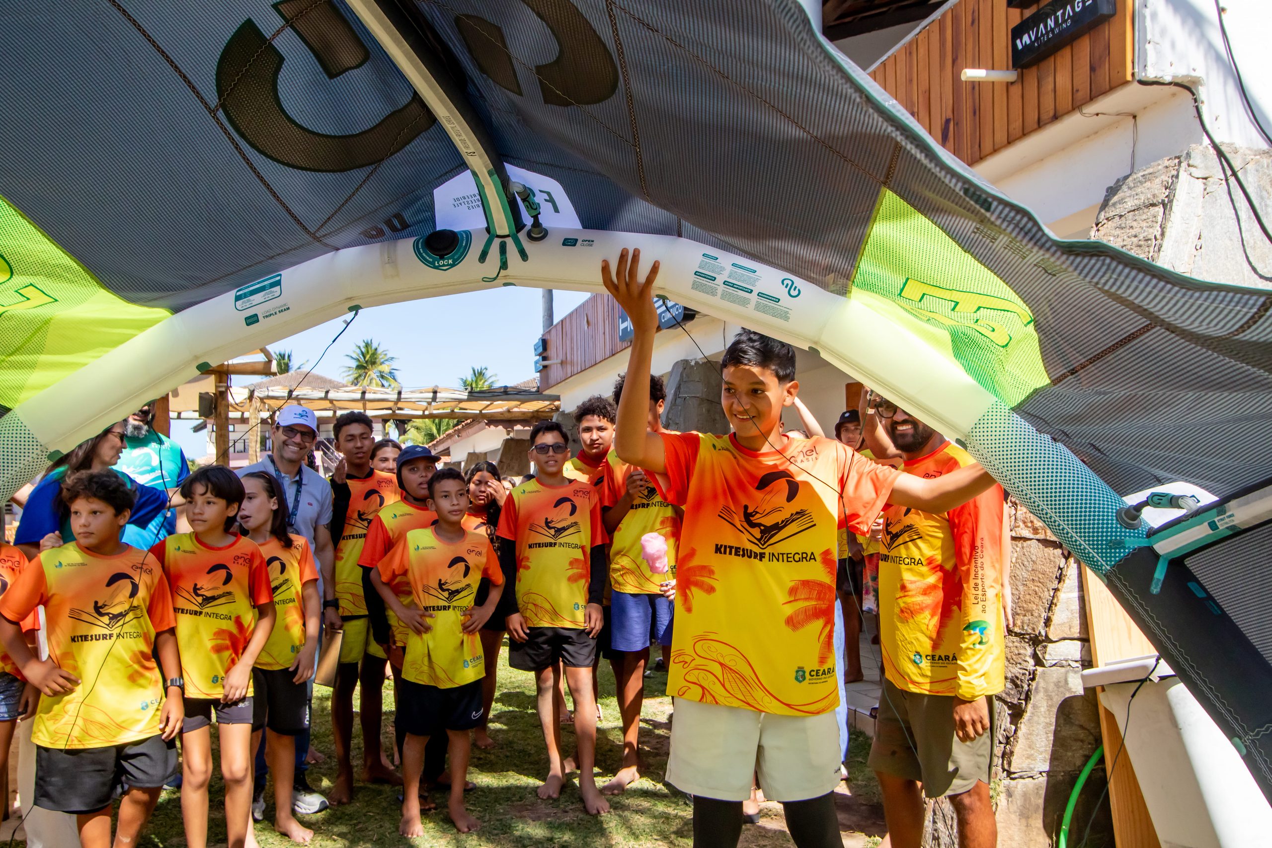 Projeto Kitesurf Integra conclui novo ciclo como primeira disciplina eletiva de kitesurf do Brasil. Foto: divulgação.