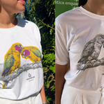 Camisetas feitas com PET reciclado têm estampas que mudam com a luz solar
